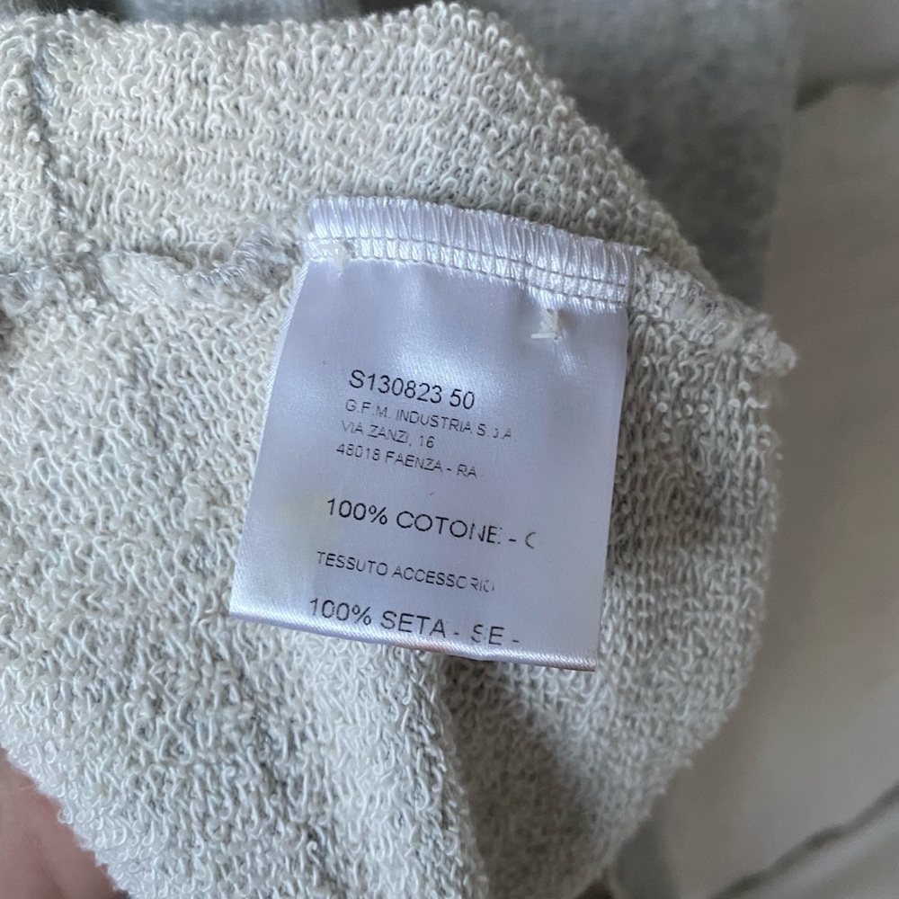HACHE Gray French Terry Sweatshirt Dress S/M - Picture 6 of 6